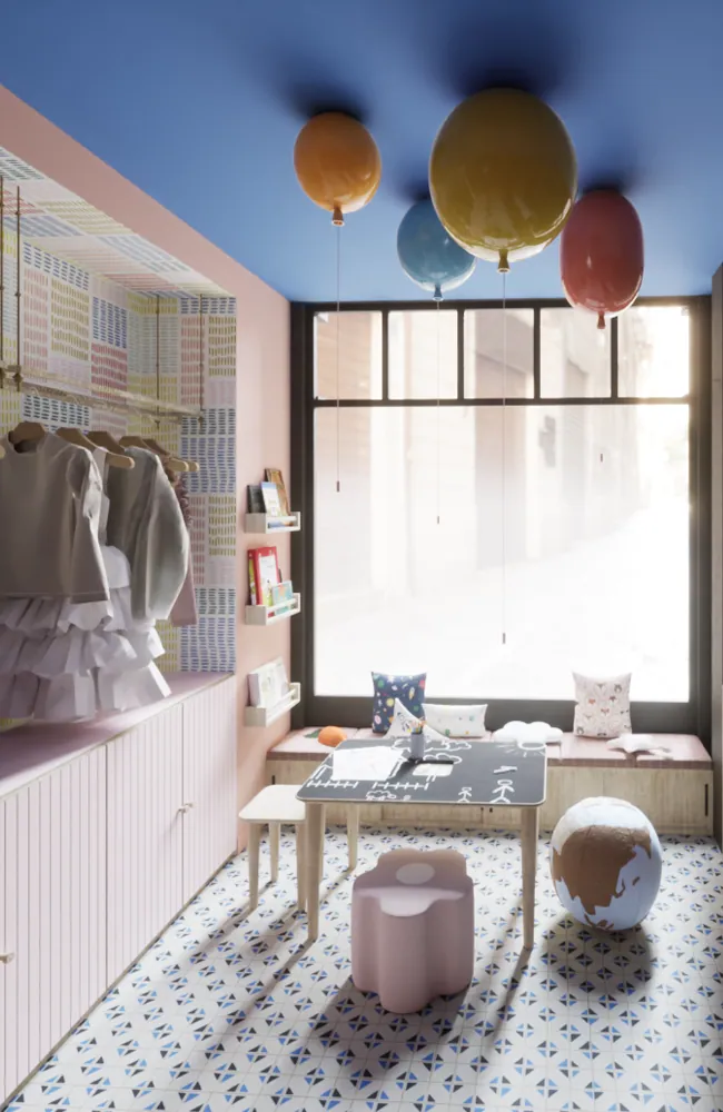 Projet d'architecte d'intérieur : Agencement d'une boutique de vêtements