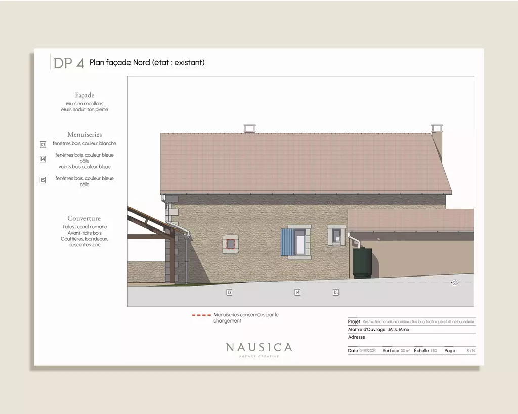Déclaration préalable changement de menuiserie